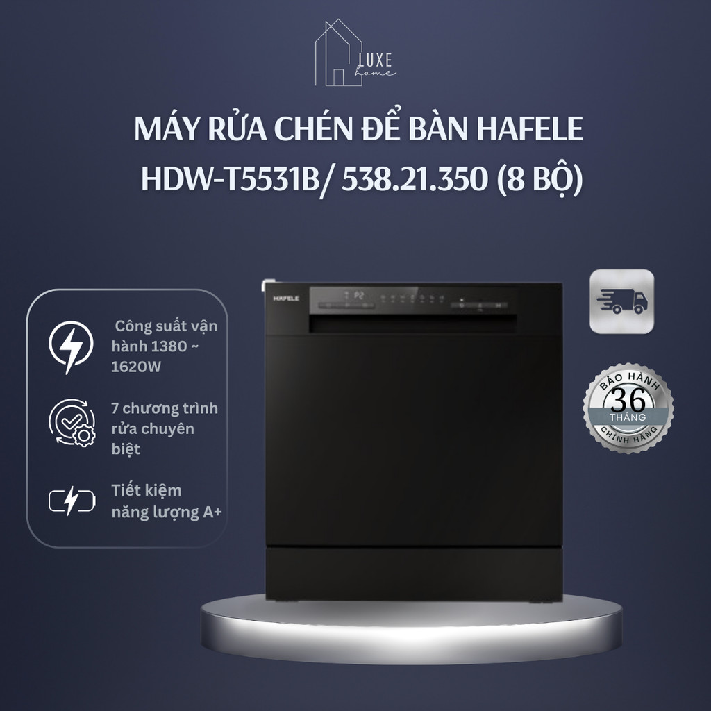 Máy rửa chén để bàn Hafele HDW-T5531B/ 538.21.350 (8 bộ)
