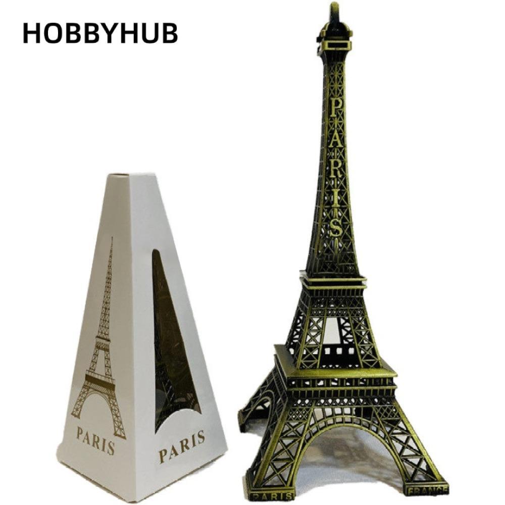 Tượng Tháp Eiffel HOBBYHUB, Mô hình tháp Eiffel thiết kế tinh tế bằng đồng, 7 kích cỡ có hộp Kim loạ