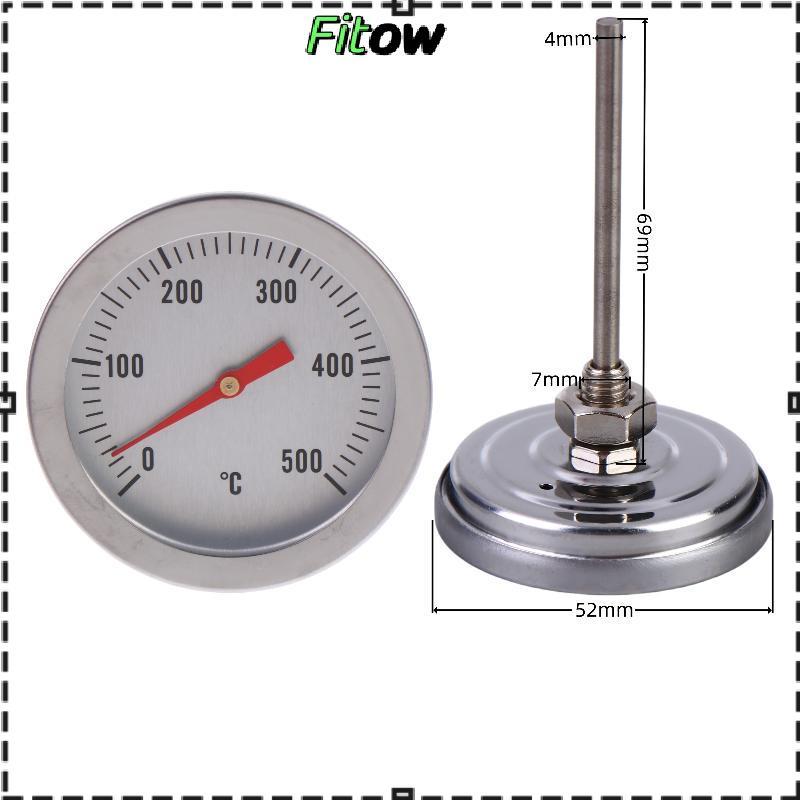 Đồng hồ đo nhiệt độ trước lưỡng kim BBQ 0-500C cho lò nướng thịt nướng r COD
