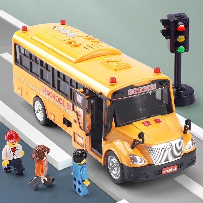 Enlarged educational early learning model12y Toy car with bus inertia simulation, new product, can t