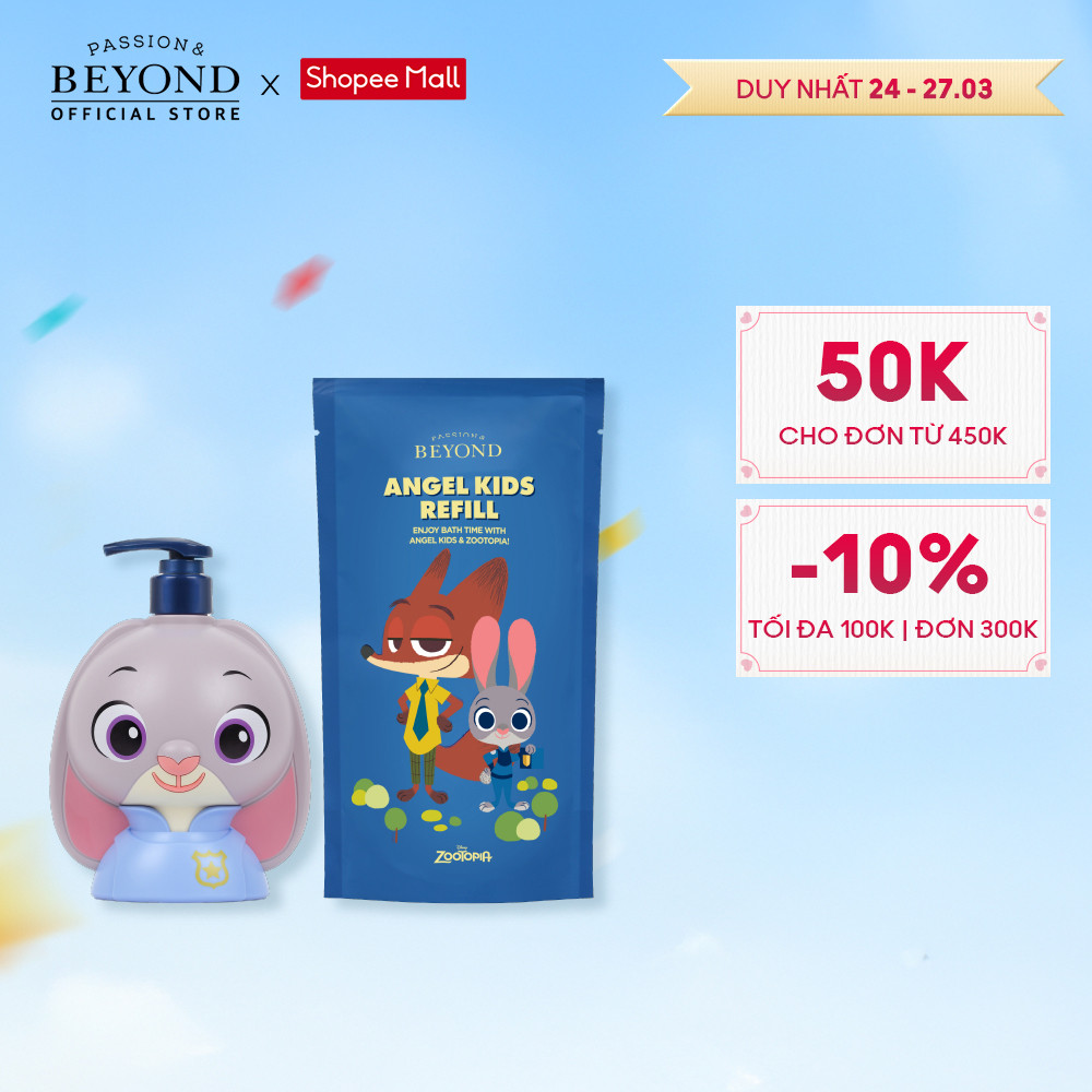 [Beyond Official] [PHIÊN BẢN ZOOTOPIA] Sữa tắm làm dịu cho làn da em bé Beyond Angel Kids Body Wash