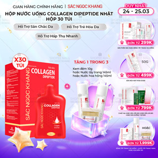Nước uống đẹp da Collagen Dipeptide Sắc Ngọc Khang hấp thụ nhanh giúp trẻ hóa làn da - săn chắc và sáng mịn 2PL
