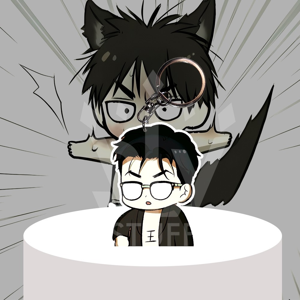 Gantungan Kunci / Gantungan HP Manhwa Chibi Jinx - Joo Jaekyung - Ganci Akrilik - Keychain