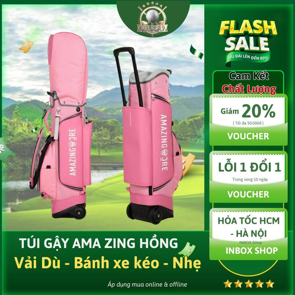 Túi gậy Amazing có bánh xe – dành cho nữ Vải đù Siêu bến CADDY BAG AMAZING