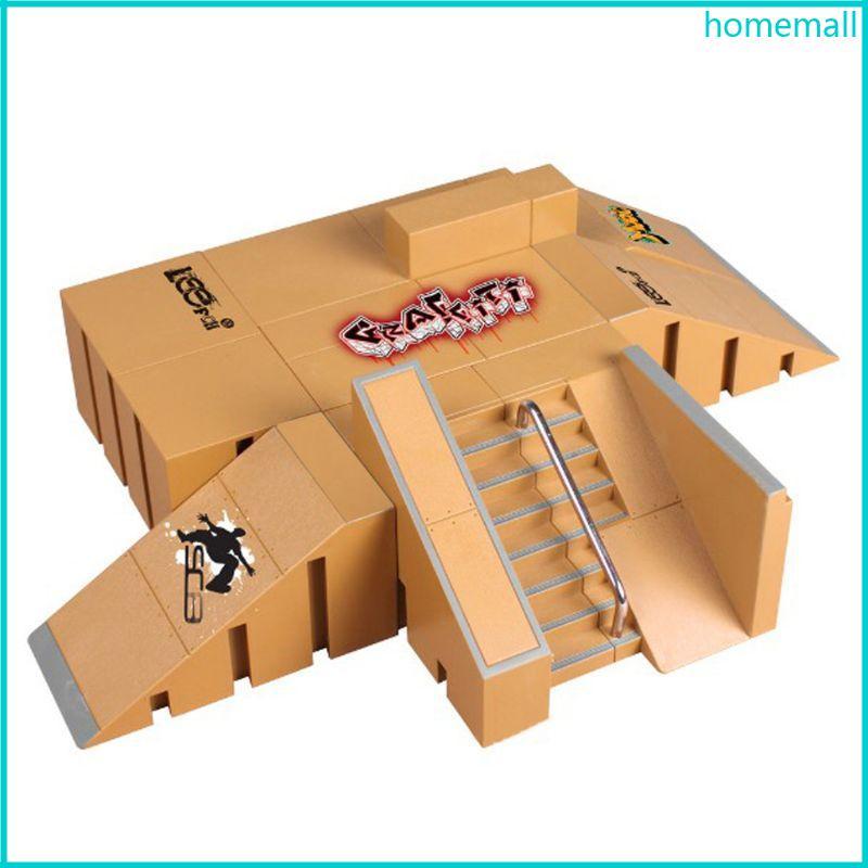 HO 8 Chiếc Skate Park Kit Ramp Parts Cho Tech Deck Fingerboard Mini Finger Skateboard