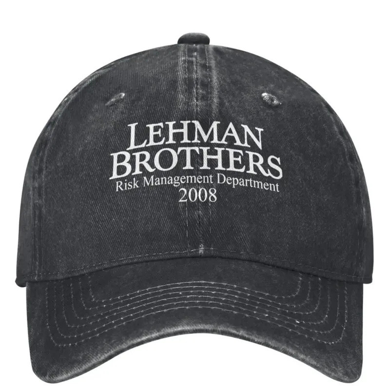 Lehman Brothers Quản Lý Rủi Ro 2008 Mũ Bóng Chày Ngân Hàng Phá Sản Trucker Hat Tennis Skate Snapback