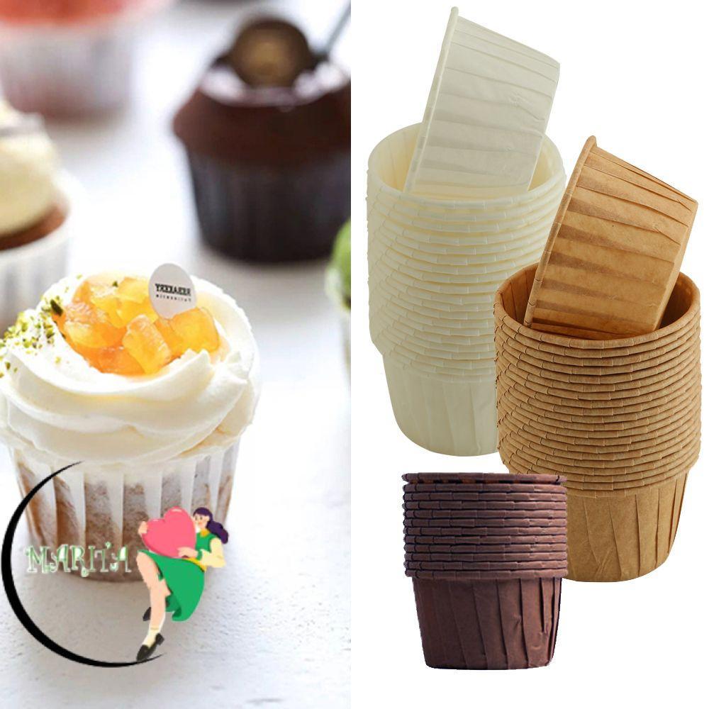 MARITA 50 Chiếc Giấy Cupcake Hộp Bếp Bánh DIY Bọc