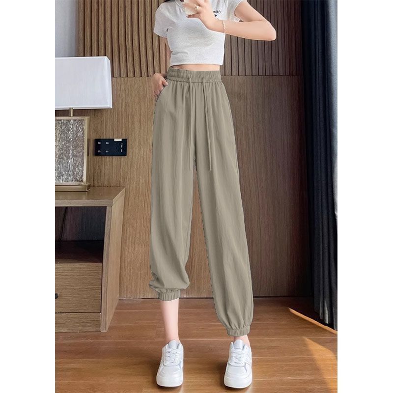 Gói Ice Silk Bloomers mỏng cao cạp dáng rộng dành cho nữ mùa hè - Phong cách quần Jiufen Yamamoto