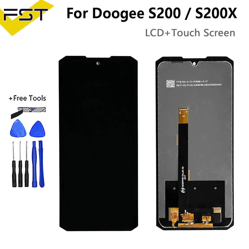 Chính Hãng Cho DOOGEE S200 S200X Màn Hình LCD + Bộ Số Hóa Cảm Ứng Bộ Phận Sửa Chữa Thay Thế