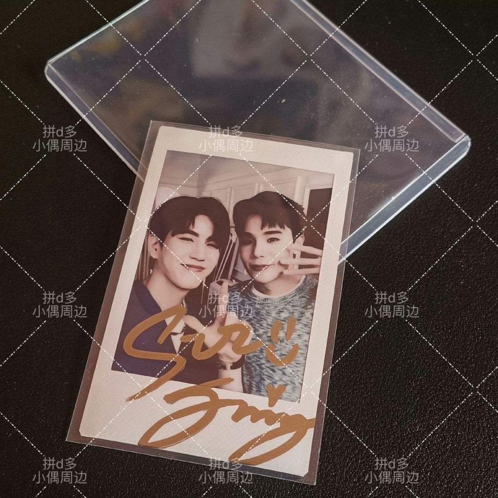 Jimmysea jimmysea Autographed Polaroid 10cm Hàng Hóa Hỗ Trợ Ngôi Sao Bạn Bè Đảm Bảo Quà Tặng 3.27