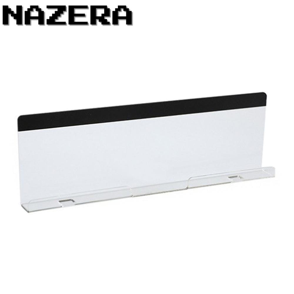 NAZERA 2 Chiếc Màn Hình Bảng Ghi Nhớ Đáy, Có Lỗ Sạc Màn Hình Acrylic Bảng Ghi Nhớ Gắn Đáy, Trong Suố