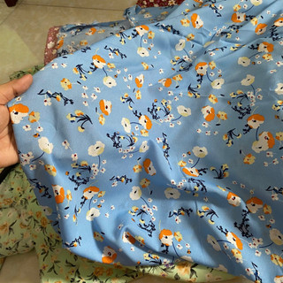 Vải Lụa Hoa Khổ 1m48 - Chất Mềm Rũ, Mỏng Vừa, Đàn Hồi Nhẹ - May Đầm, Váy, Áo Kiểu, Đồ Bộ
