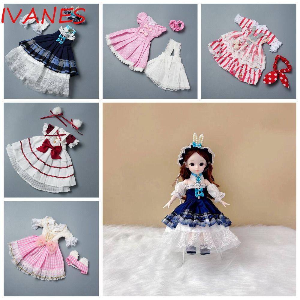 IVANES 1 / 6 Quần áo búp bê BJD, Váy treo công chúa búp bê 30cm xinh đẹp đáng yêu, Phụ kiện búp bê L