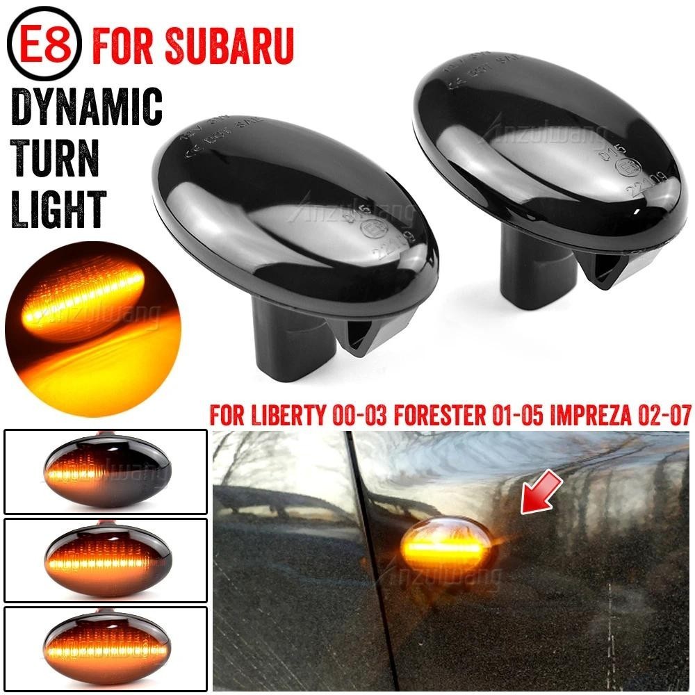 2X Năng Động Led Bên Đánh Dấu Biến Tín Hiệu Báo Lặp Lại Đèn Cho Subaru Forester 01-05, Liberty 00-03