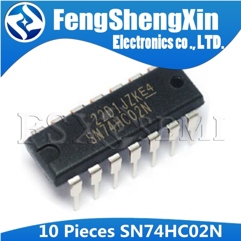 10 Cái / lô 74HC02N DIP-14 SN74HC02N 74HC02 IC