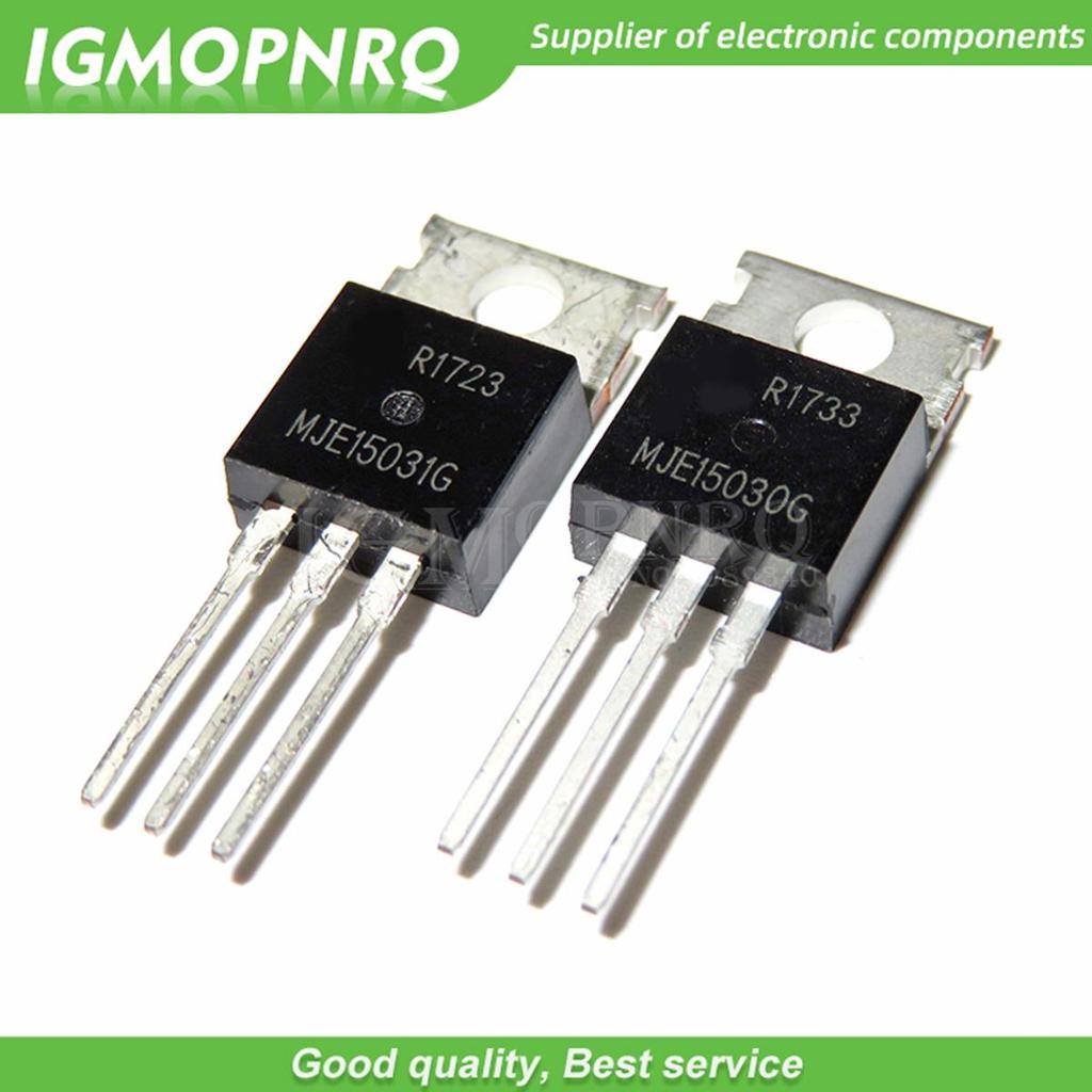 10 Đôi 20 Miếng (10 Miếng MJE15030G + 10 Miếng MJE15031G) MJE15031 MJE15030 TO-220 TO220