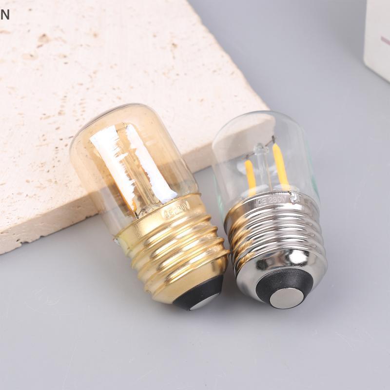 NS Mini E27 T28 1W 2200K Bóng Đèn Dây Tóc Vintage Đèn Nến Ampoule Vàng Xoắn Ốc AC220V Đèn Thủy Tinh 