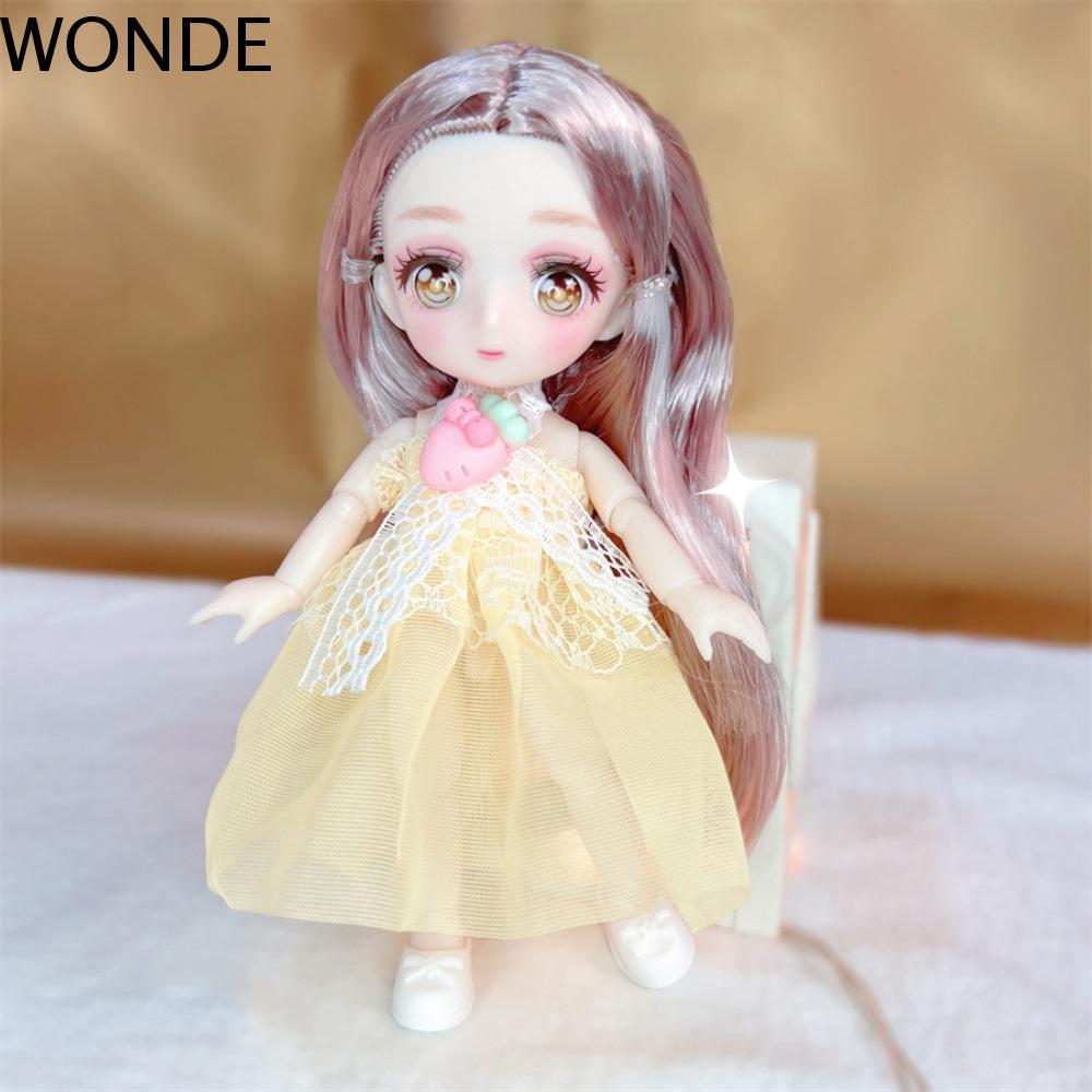 WONDE 16cm Anime Mắt Đồ Chơi Búp Bê, Di Chuyển Được Khớp Bóng Cơ Thể Kawaii Bjd Doll, Thời Trang 1 /