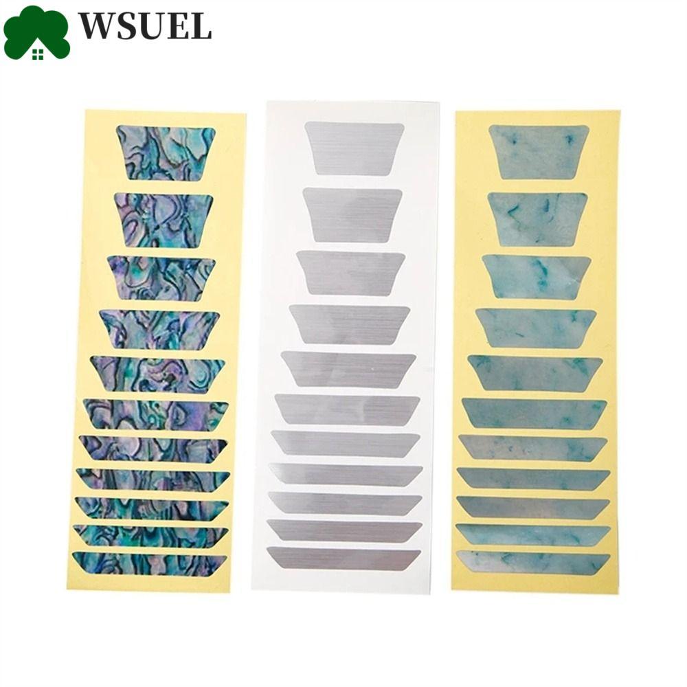 WSUEL Cross Inlay Đề Can 22 Phong Cách Nhạc Cụ Guitar Inlay Miếng Dán Acoustic Guitar Điện Bass Fret