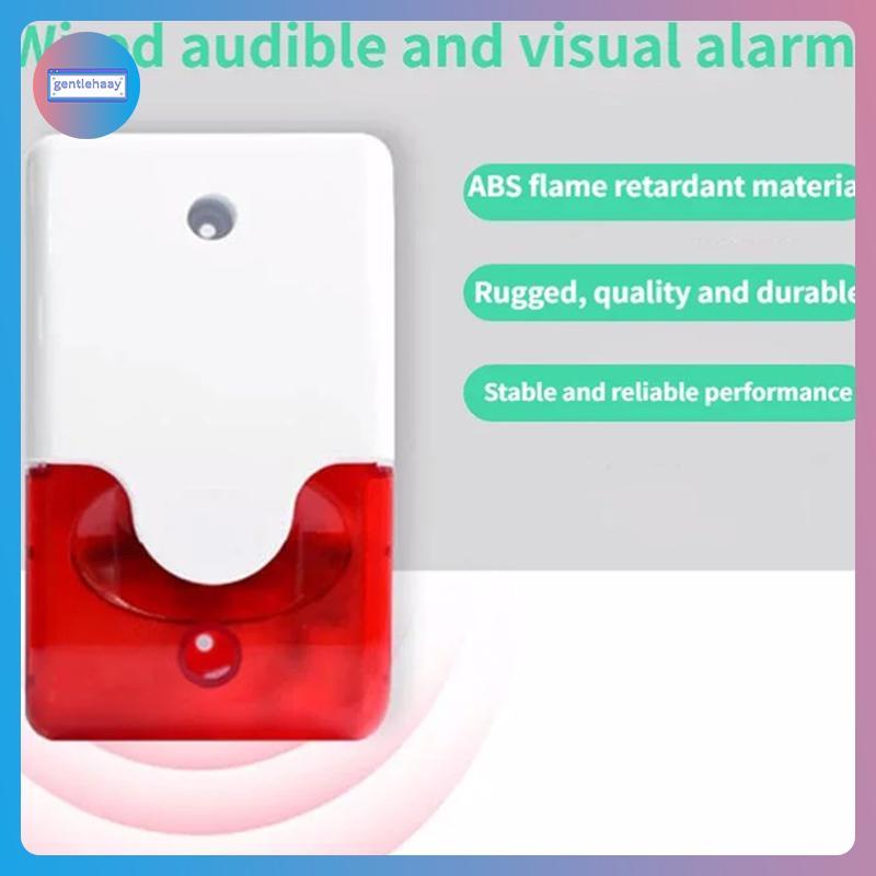 GG Nhấp Nháy Còi Báo Động 103 DB Sừng 12V / 24V / 220V Dây Báo Động Nhấp Nháy Đèn Báo Động Ngoài Trờ