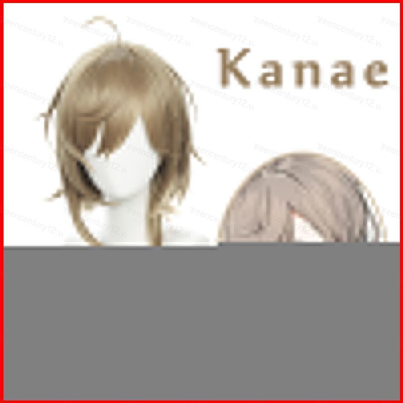 Tóc giả anime cosplay VTuber Kanae, tóc lông tơ nâu xoăn, phù hợp trang phục Halloween