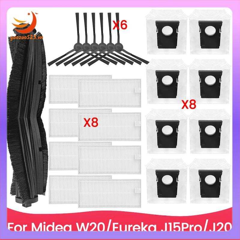 [gaozuo523.vn] Bộ túi đựng bụi bàn chải và lọc 23 chiếc cho W20 cho phụ kiện máy hút bụi J15Pro J20 