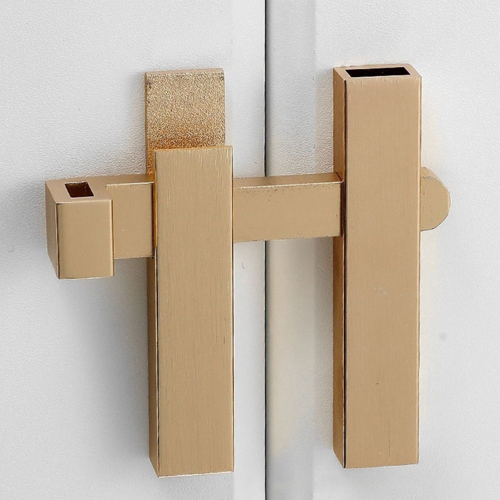 ⭐GROUS⭐Gate Latch 180 Degree Door 82x82mm Cabinet Latch Lock Matte Reliable Druable