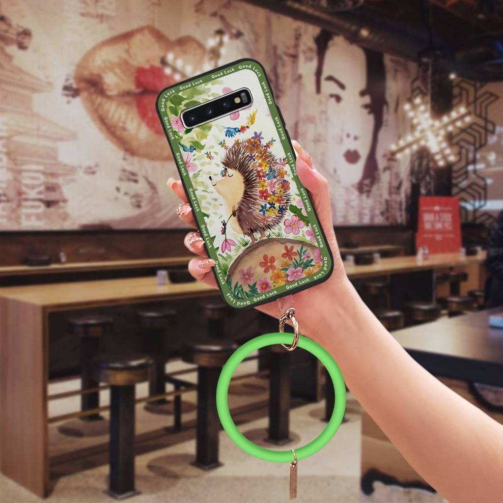 Ốp Điện Thoại Ngộ nghĩnh Chống Bụi Bẩn Cho Samsung Galaxy S10 / SM-G973N Vòng Tay Thanh Niên Hoạt Hì