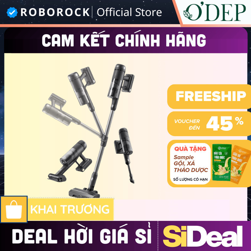 Máy hút bụi cầm tay Roborock H60 Ultra Bộ lọc 5 lớp | Bảo hành 2 năm - SIDEAL SIA