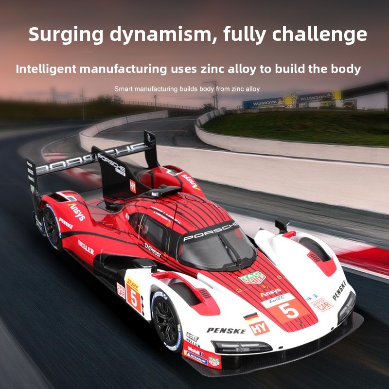 Bimei Gao 1: 24 Porsche 963 Xe Ô Tô Mô Hình Hợp Kim Xe Ô Tô Xe Thể Thao Đồ Trang Trí Bé Trai Quà Tặn