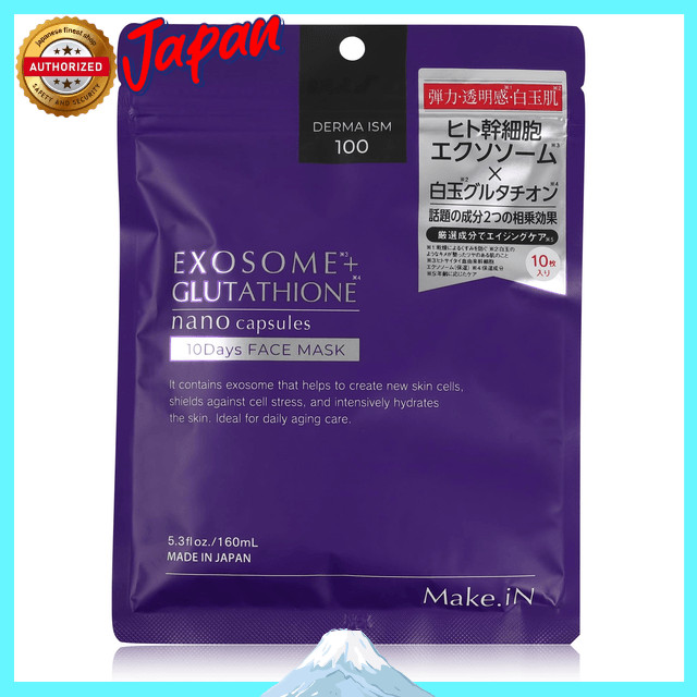 Make.iN Exosome + Glutathione 10Days Mặt Nạ | EXOSOME GLUTATHIONE Tế bào gốc, Ceramide, CICA, EGF, F