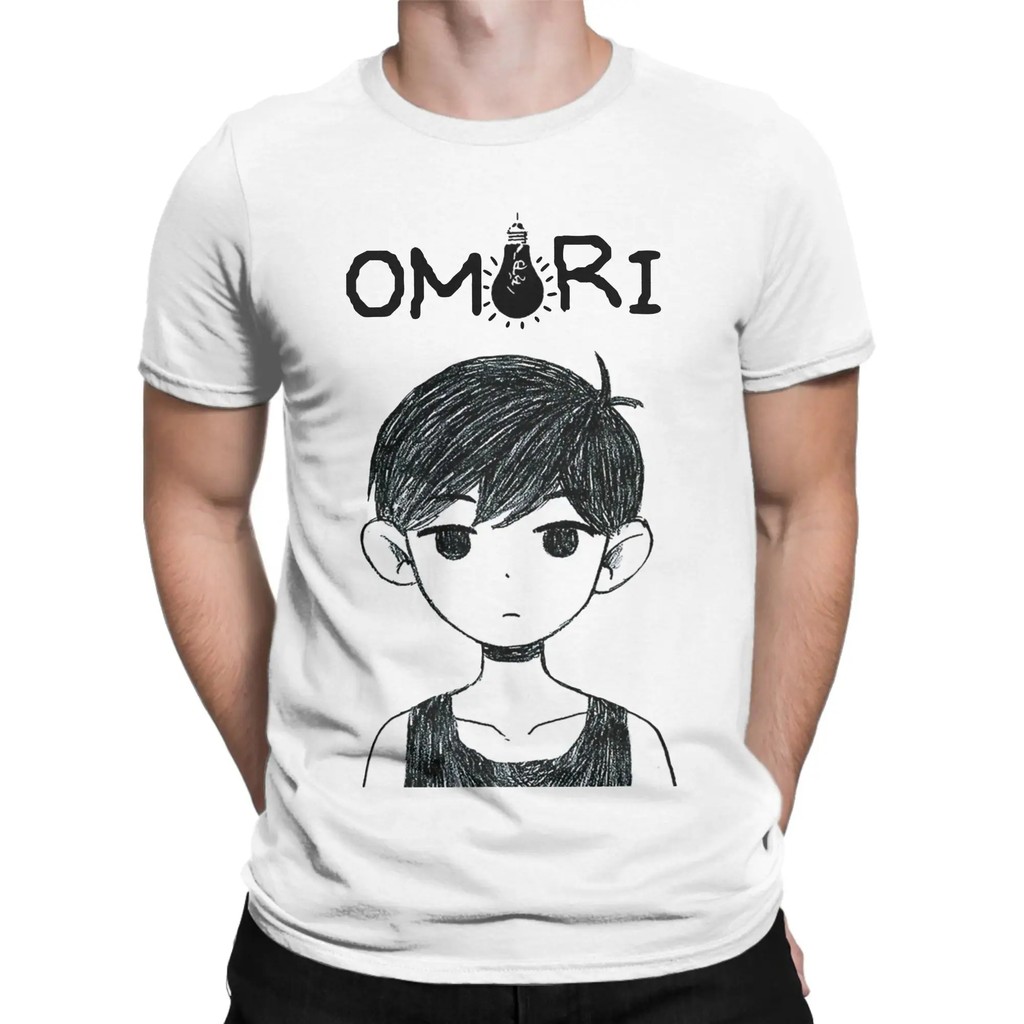 Áo thun nam Omori anime Inspired, 100% cotton, phong cách vintage