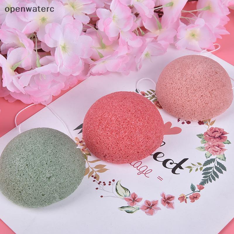 [openwaterc] Konjac Sponge Natural Konjac Puff Face Wash Cleaning Sponge Trang điểm Konjac Sponge vn