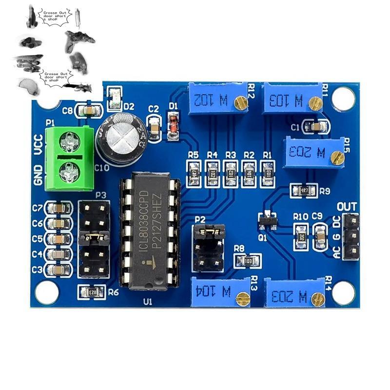 Mô-đun tạo tín hiệu ICL8038 10Hz- 450KHz Đầu ra sóng hình tam giác / hình chữ nhật tần số trung bình