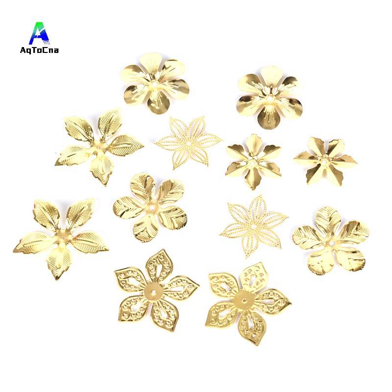 Bộ trang sức filigree vintage kim loại, DIY thủ công - Bộ gồm 50 chiếc *