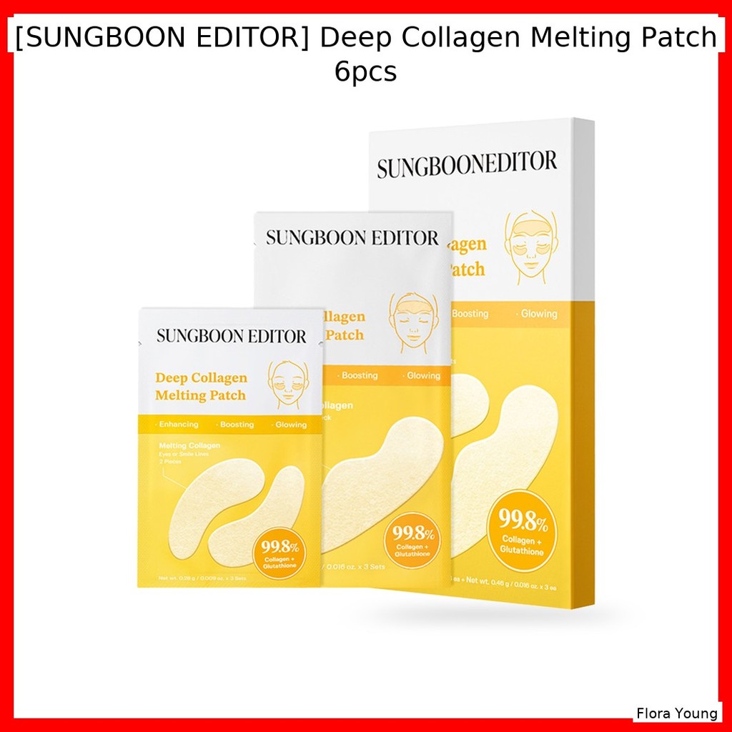 [SUNGBOON EDITOR] Miếng dán nóng chảy collagen sâu 6 miếng / Miếng dán collagen Hàn Quốc / Phục hồi 