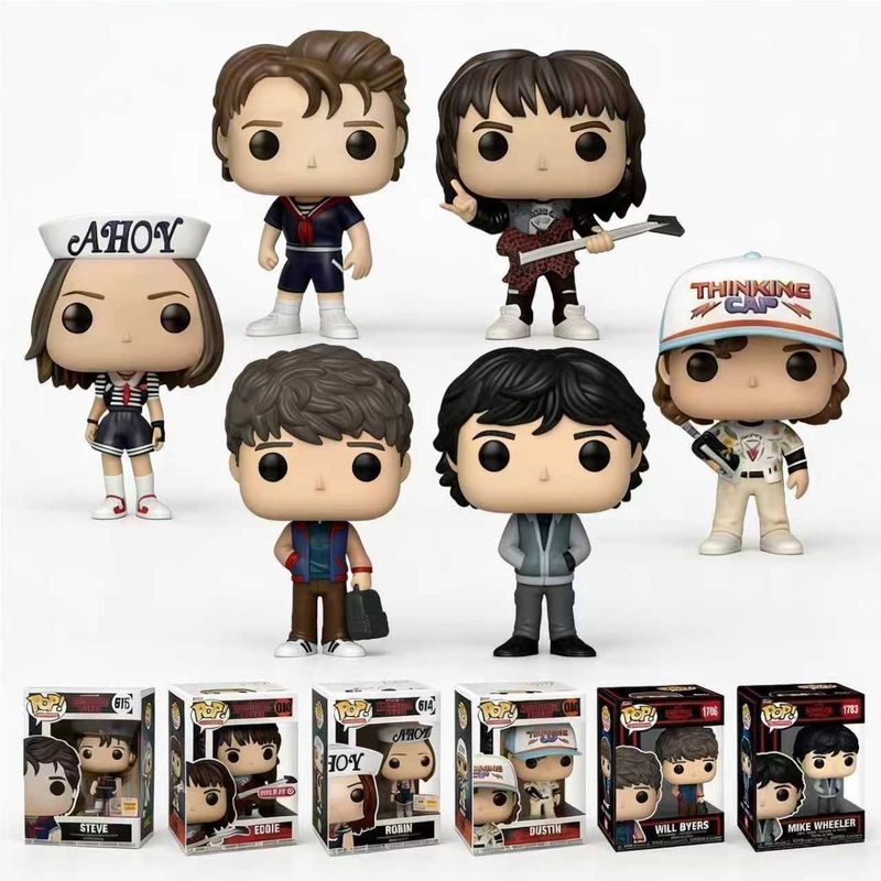 Stranger Things Mùa Thứ Năm Hàng Hóa Nhân Vật Sẽ Mike Dustin Steve Eddie Robin Hình