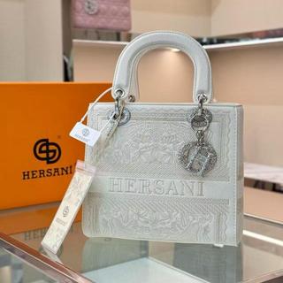 Túi xách nữ HERSANI Thêu Phủ Vạn Mũi Kim Độc Đáo, dáng Lady Sang Chảnh Size 20cm Full hộp chính hãng - HS32619