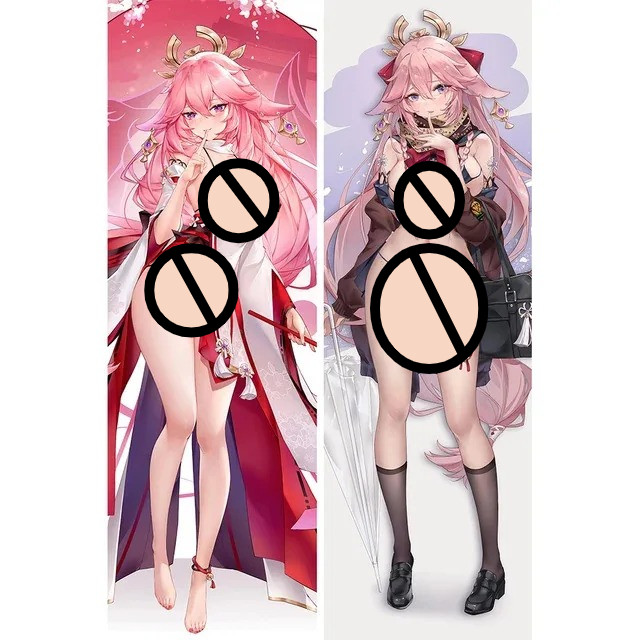 Genshin Impact Yae Miko Dakimakura Full Gối Anime Game Hing Body Mềm Sofa Chăn Ga Gối