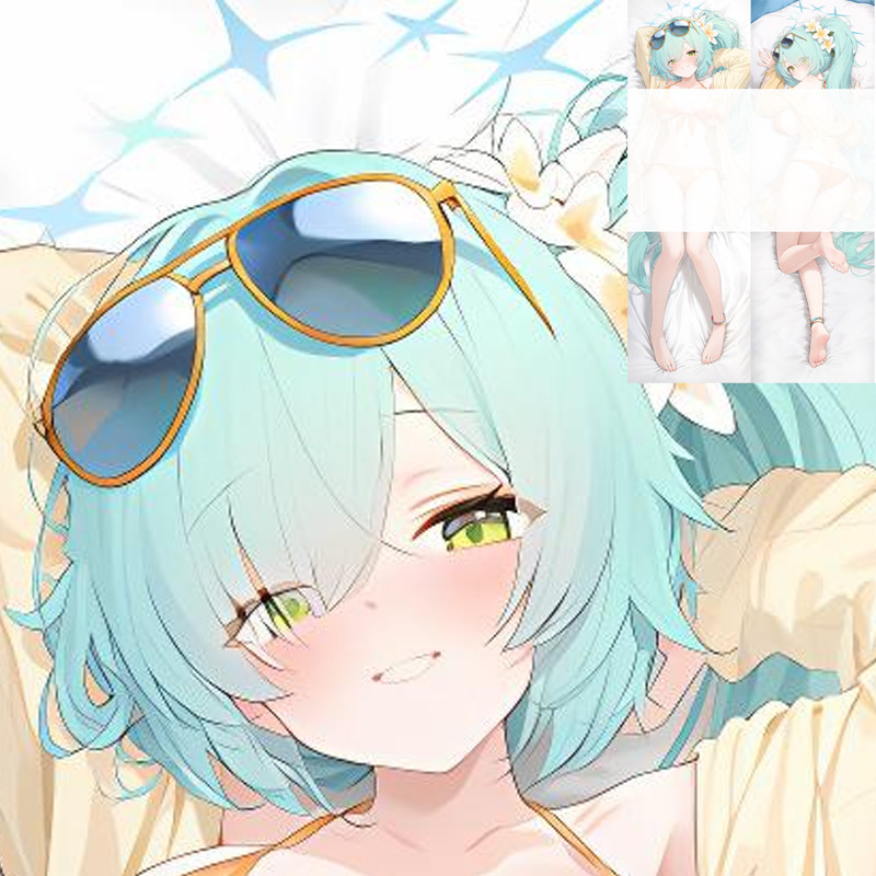 Blue Archive Tsuchinaga Hiyori Anime Dakimakura Dakimakura Vỏ Gối Anime Trò Chơi Gối Bao Da
