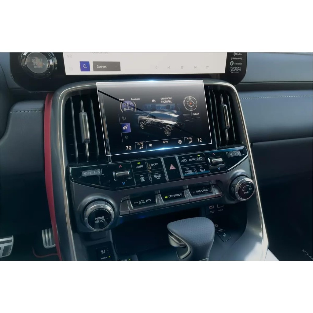 Bảo Vệ Màn Hình Cho 2023 2024 Lexus LX600 Màn Hình Dưới, Chống Trầy Xước, Chống Sốc, Phụ Kiện Cao Cấ