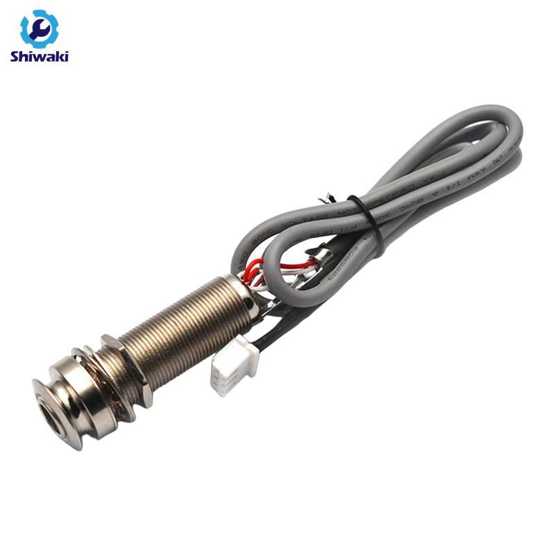 Jack Guitar Điện Acoustic Đàn Guitar Điện Endpin Đầu Ra Jack Dây Dây Dây Nút Jack Kết Nối Cáp Dễ Dàn