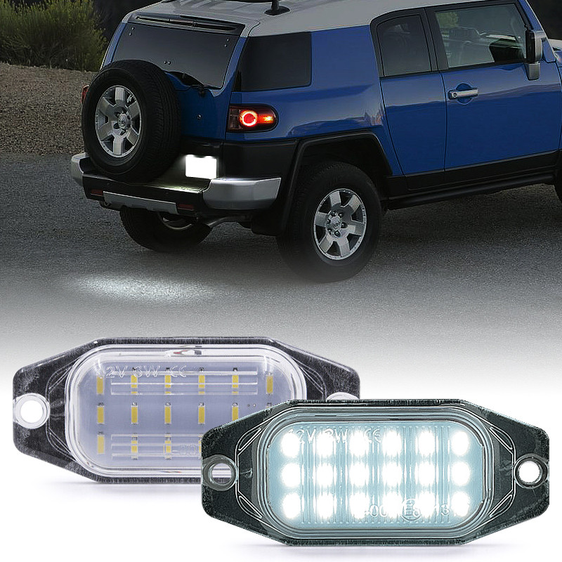 2 Chiếc Dành Cho Xe Toyota FJ Cruiser Land Cruiser FJ80 Celica Lexus LX450 Đèn LED Số Biển Số Đèn