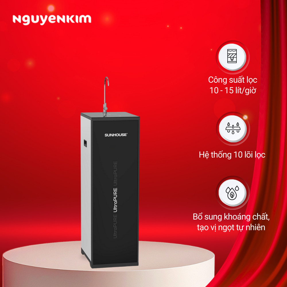 Máy lọc nước RO UltraPURE Sunhouse 10 lõi SHA8611K