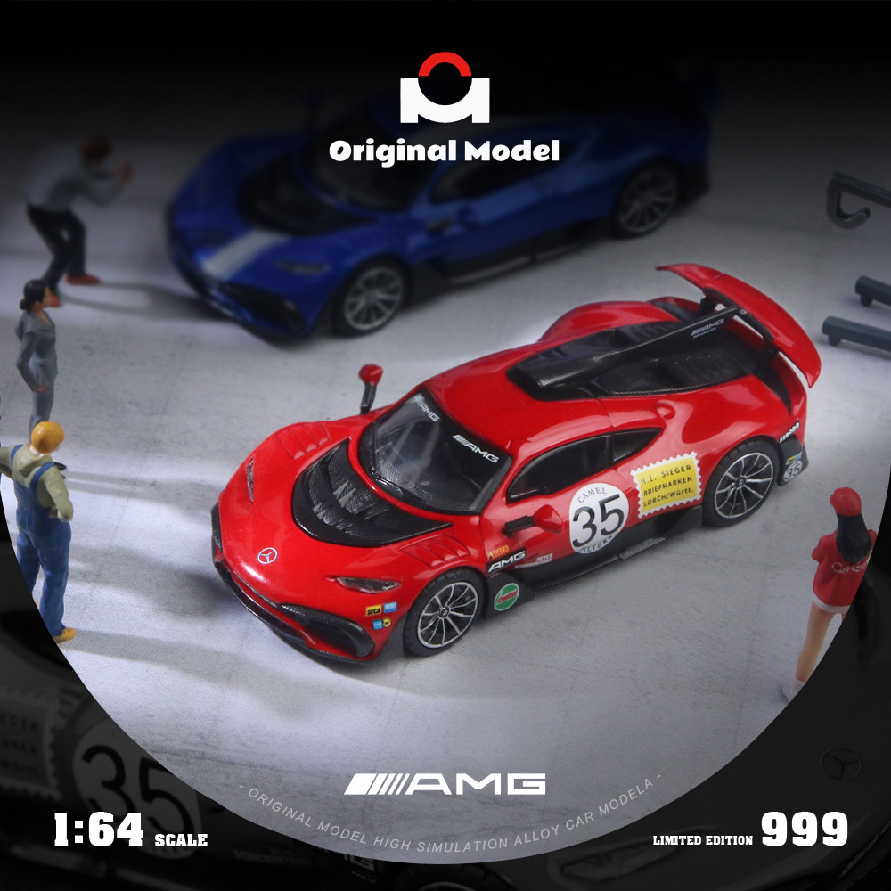 [ORDER] Mô hình xe ORIGINAL MODEL 1:64 Mercedes-AMG One-Red Pig No. 35 OM646407