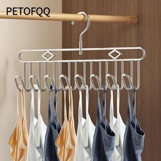 Móc treo đa năng PETOFQQ cho áo ngực, đồ lót, khăn quàng cổ, chống trượt, xoay 360°, thép không gỉ bền bỉ