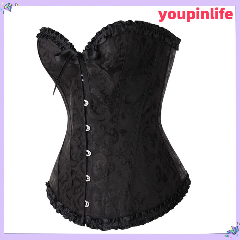Overbust Plus Size Áo Corset & Bustiers Beonlema Áo Corset buộc dây nữ - Overbust Plus Size Áo Corse