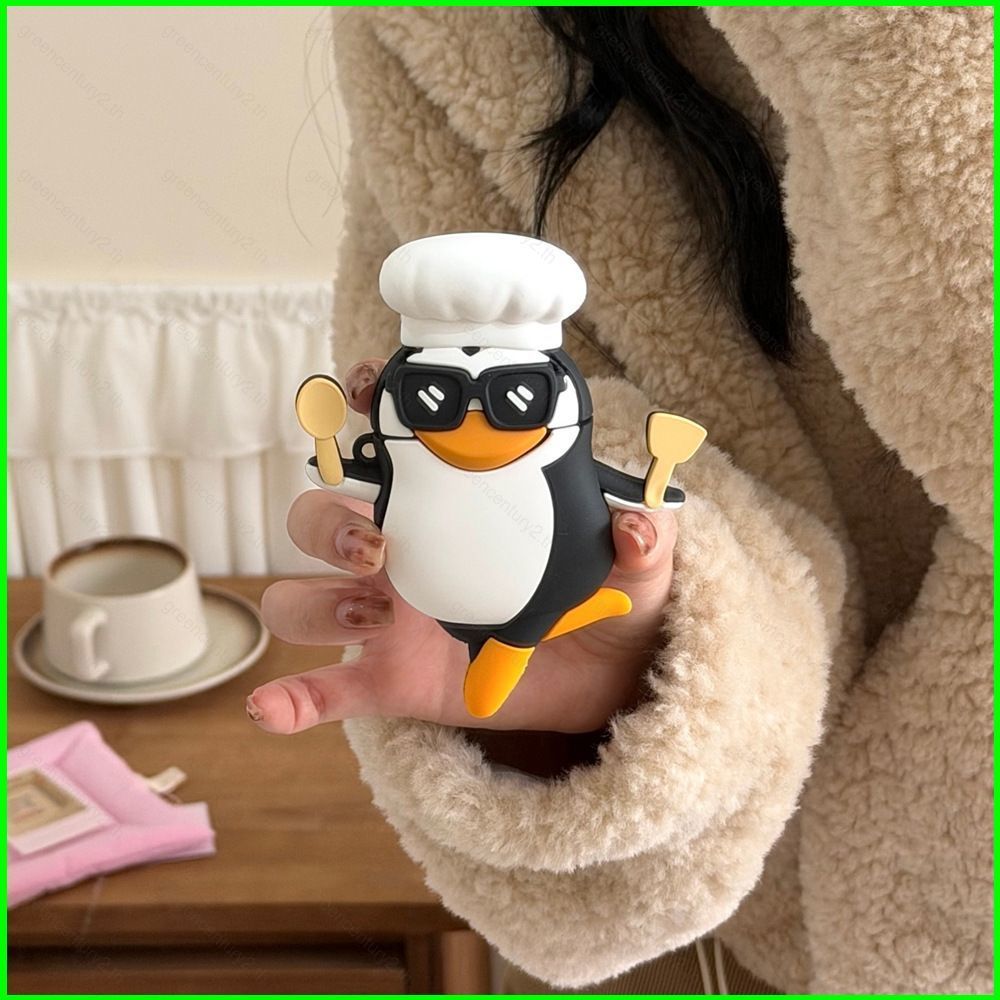 GC William Tell Penguin Apple Bluetooth Earbuds Dancing Penguin Case cho Pods Pro 3 / 4 / Pro / Pro 