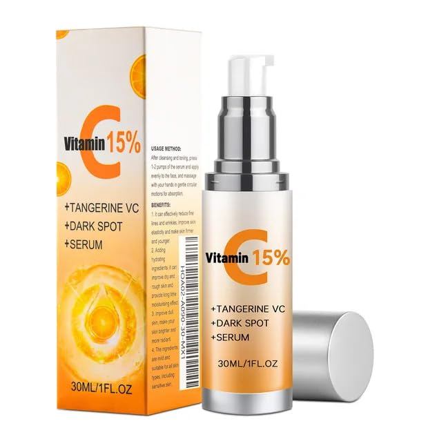 Serum Super Vitamin C dành cho nữ trên 70 Vitamin C Face Serum để chăm sóc da, Axit Hyaluronic để tẩ