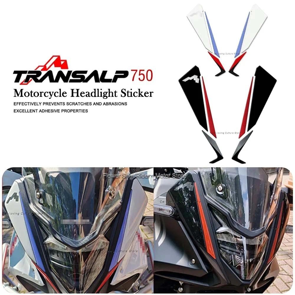 2023 Transalp XL750 3D Nhựa Dính Miếng Dán Bộ Đèn Pha Bảo Vệ Miếng Dán Cho Xe Honda Transalp XL 750 